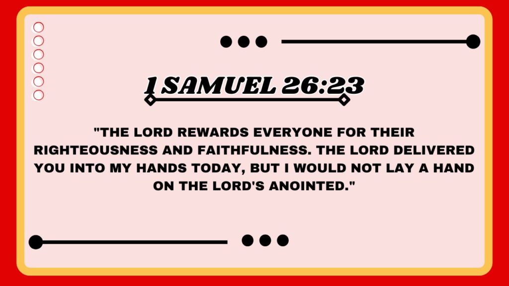 1 Samuel 26:23