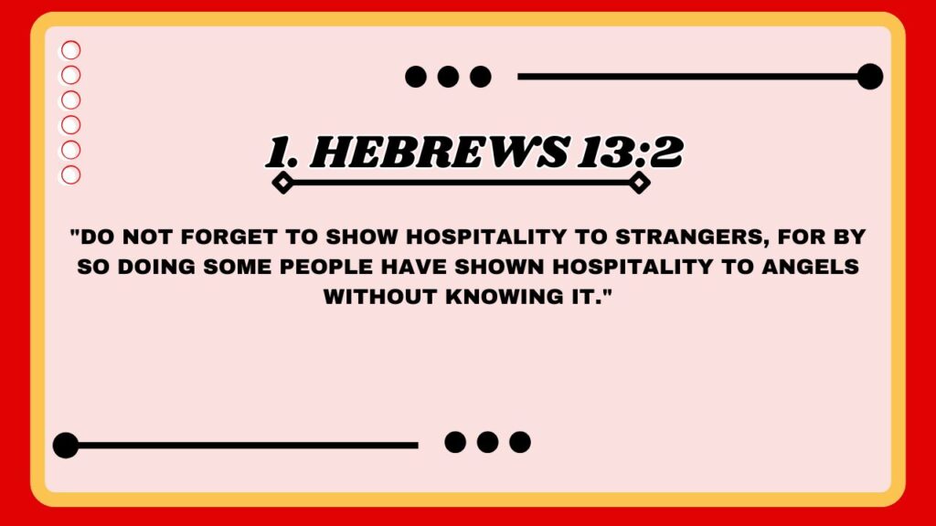 1. Hebrews 13:2