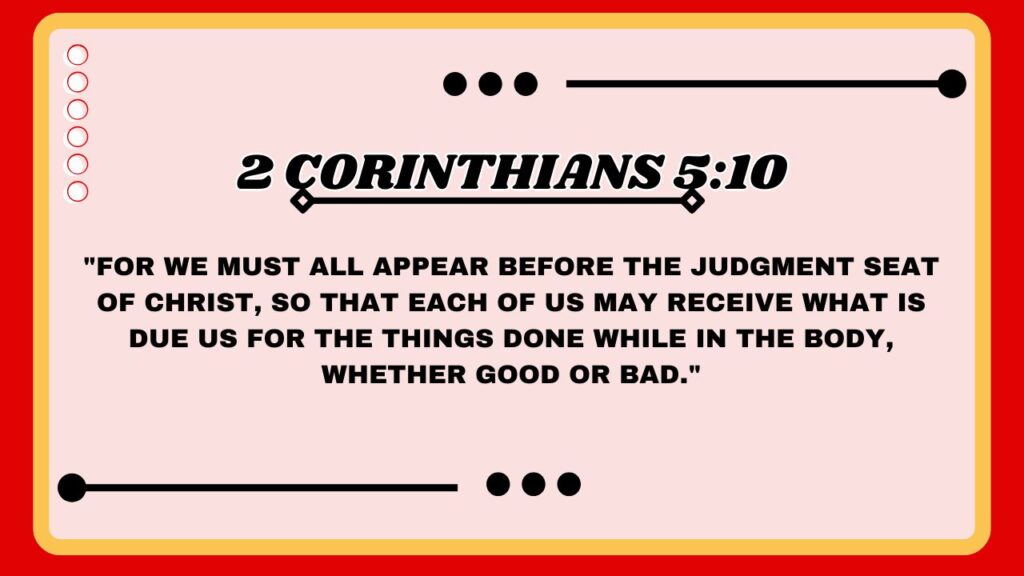 2 Corinthians 5:10
