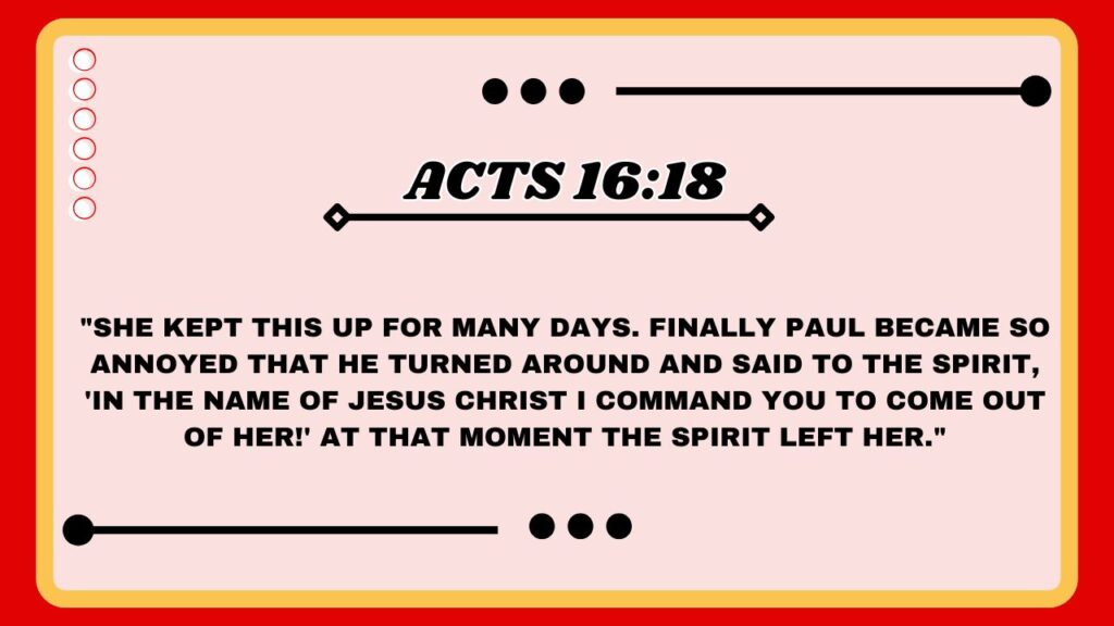 Acts 16:18