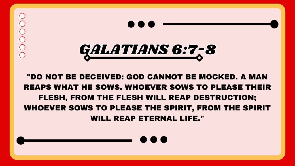 Galatians 6:7-8