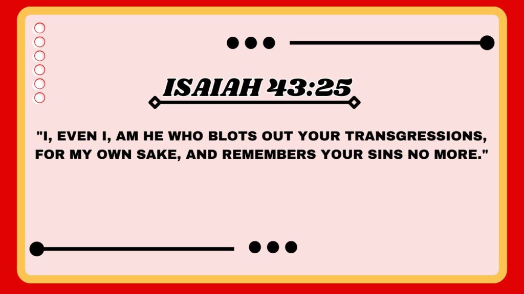 Isaiah 43:25