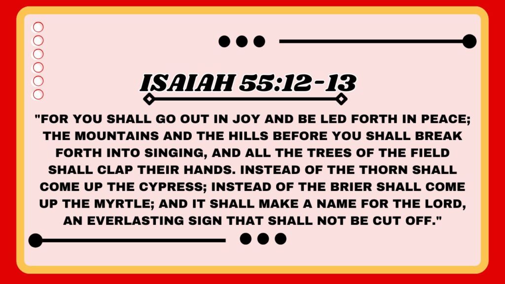 Isaiah 55:12-13