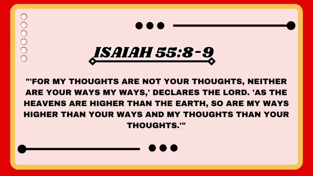Isaiah 55:8-9