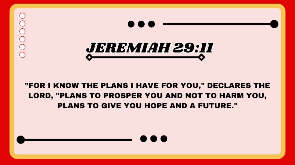 Jeremiah 29:11