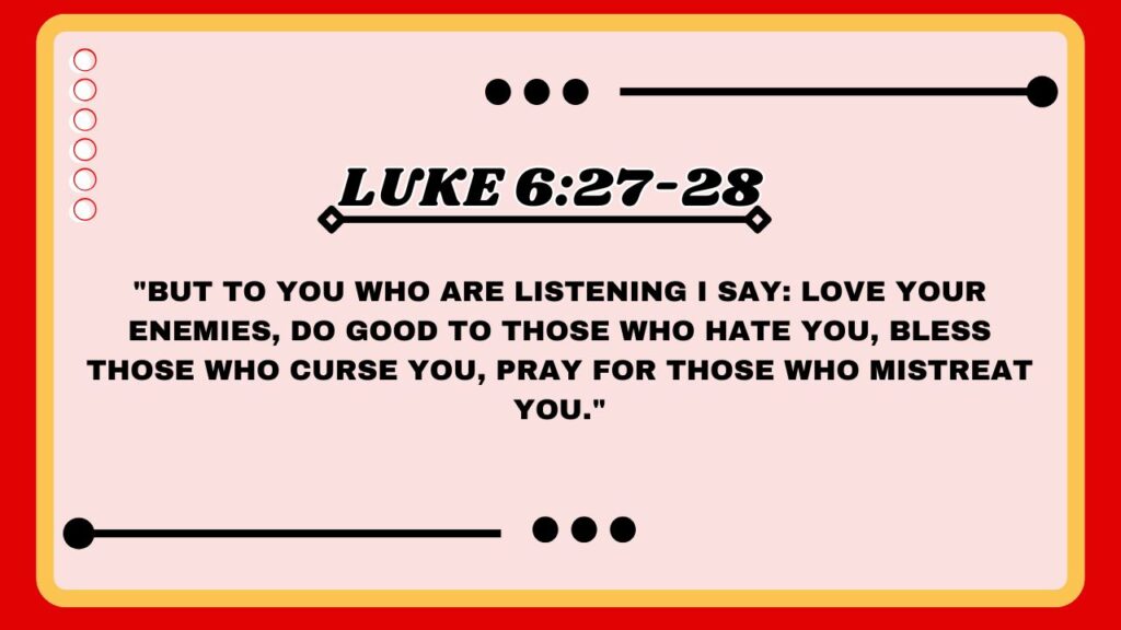 Luke 6:27-28