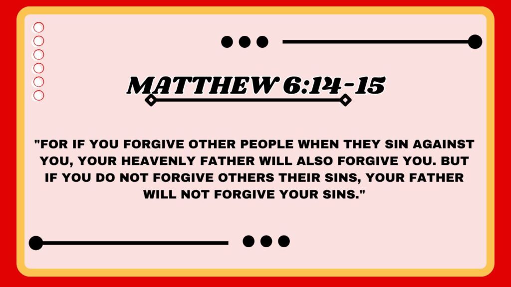 Matthew 6:14-15