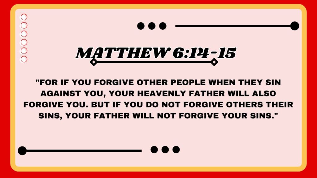 Matthew 6:14-15
