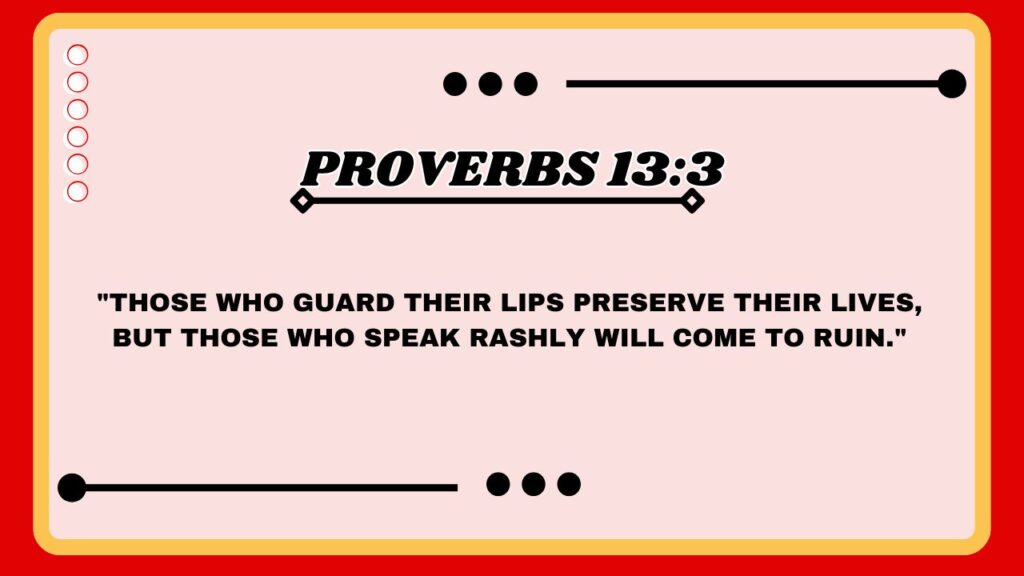 Proverbs 13:3