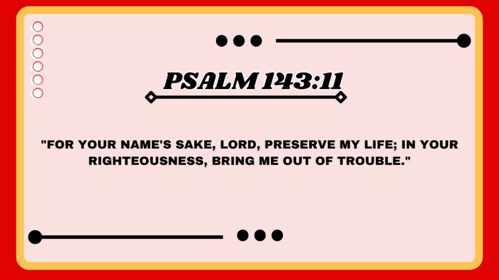 Psalm 143:11