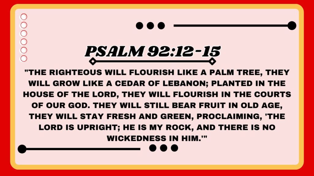 Psalm 92:12-15