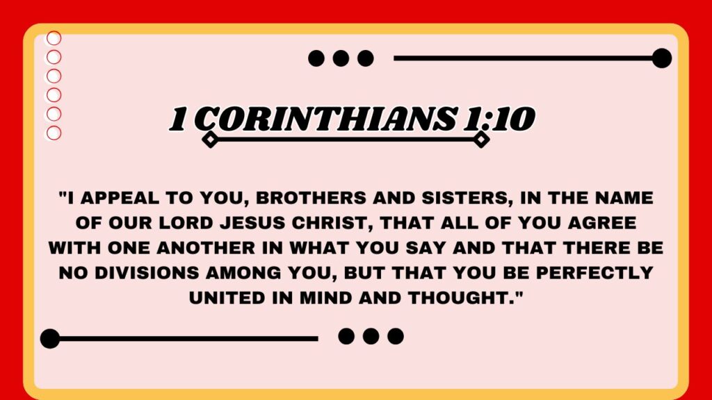 1 Corinthians 1:10