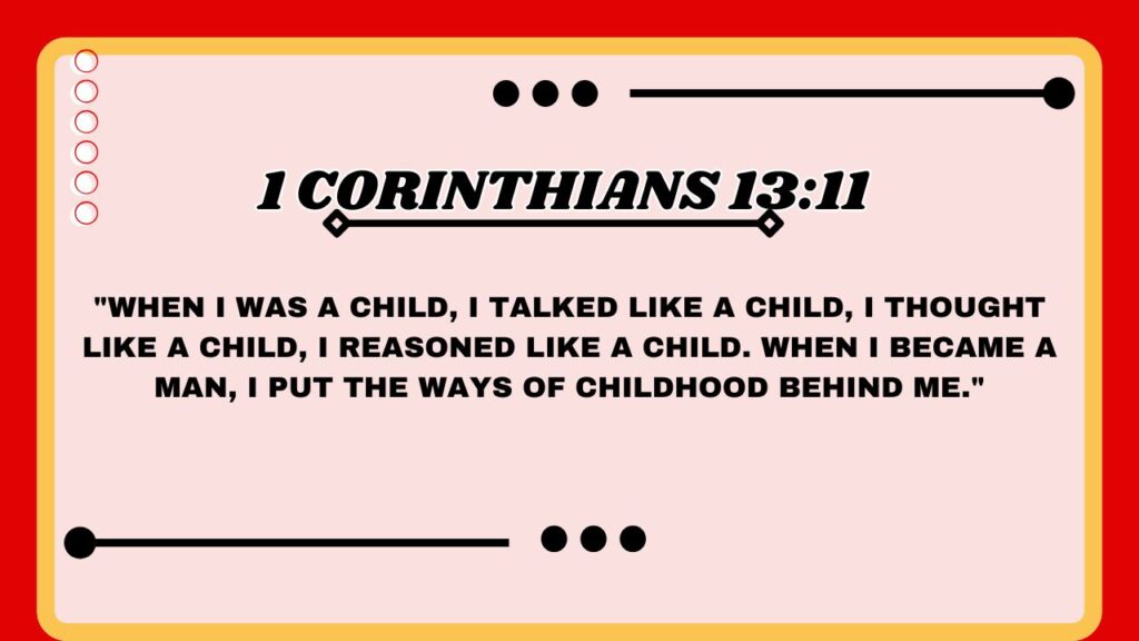 1 Corinthians 13:11