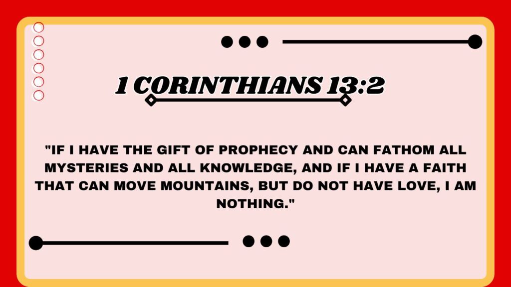 1 Corinthians 13:2 