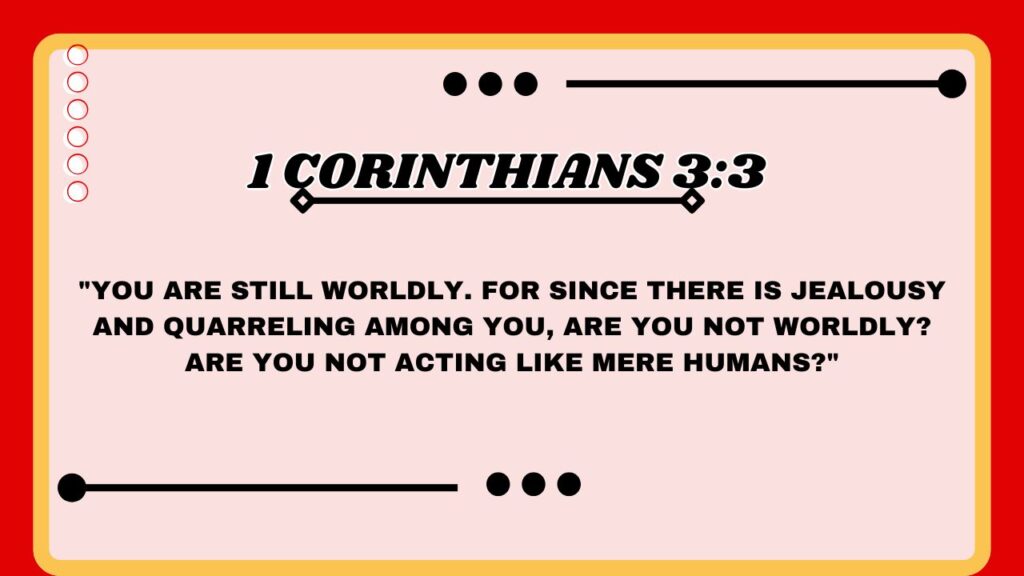  1 Corinthians 3:3 