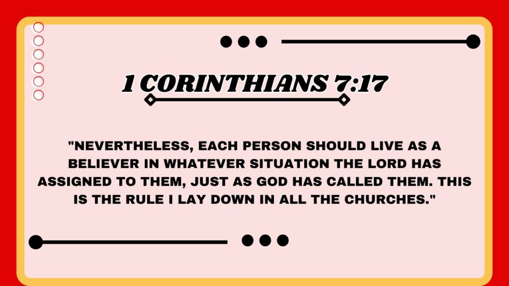 1 Corinthians 7:17
