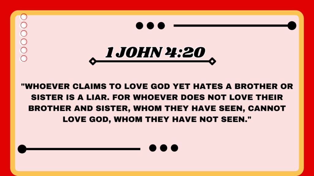 1 John 4:20