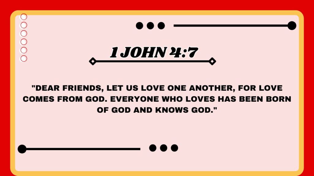 1 John 4:7 