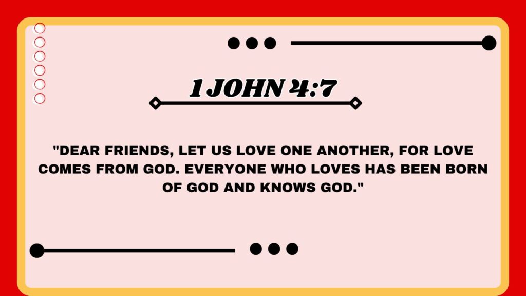  1 John 4:7