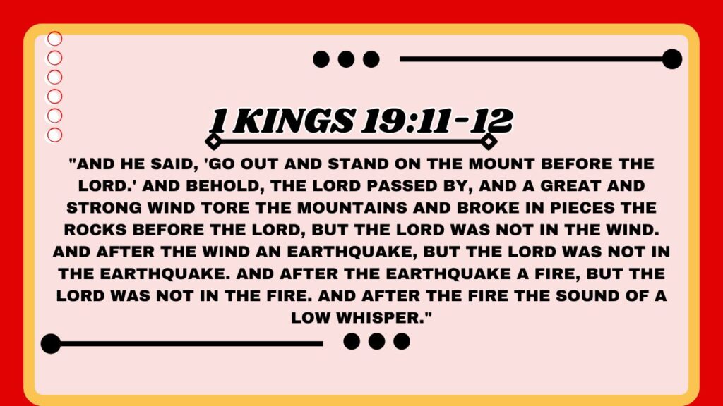 1 Kings 19:11-12