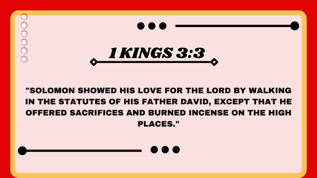 1 Kings 3:3