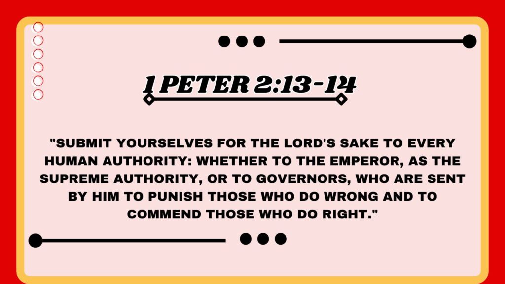 1 Peter 2:13-14