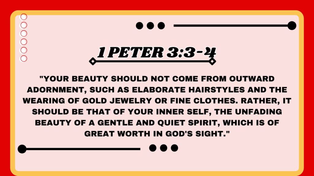  1 Peter 3:3-4