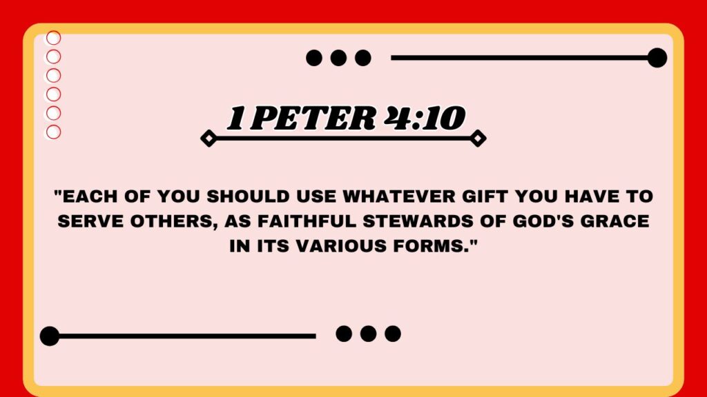 1 Peter 4:10 