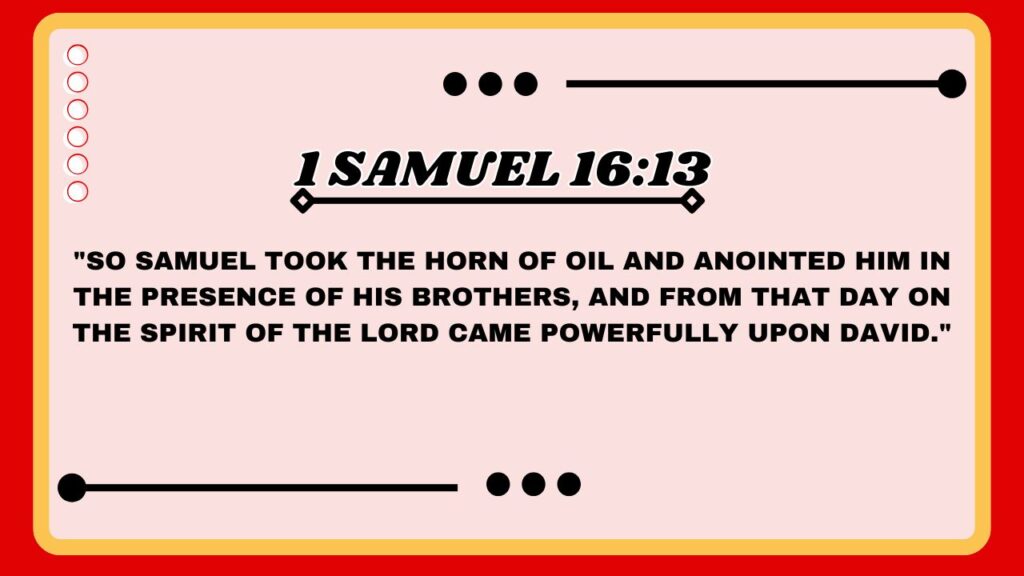 1 Samuel 16:13