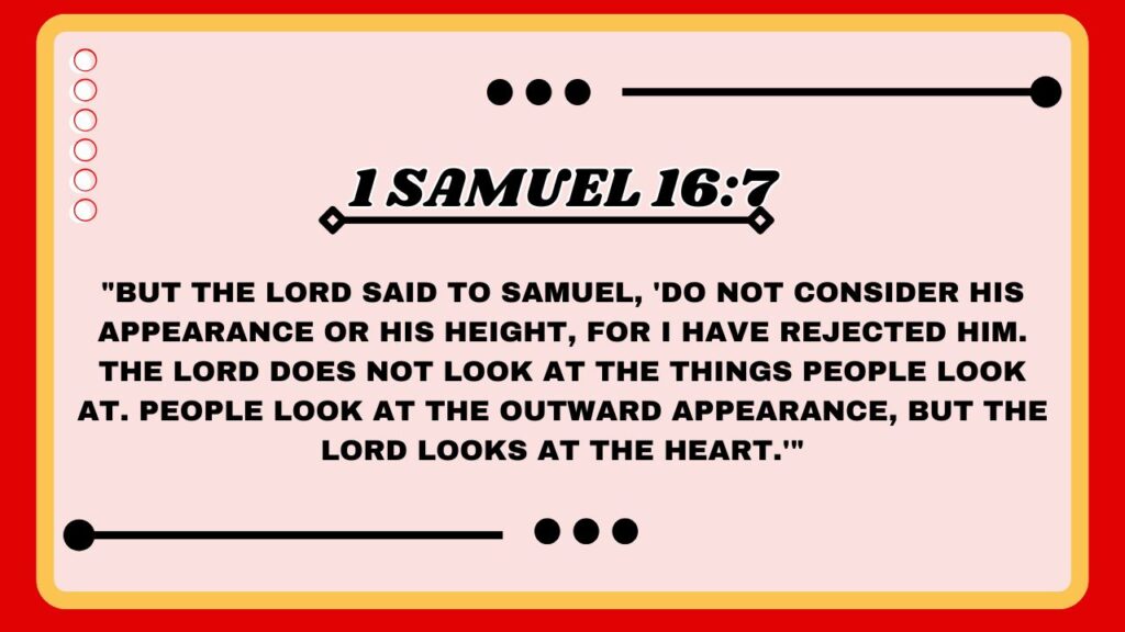 1 Samuel 16:7