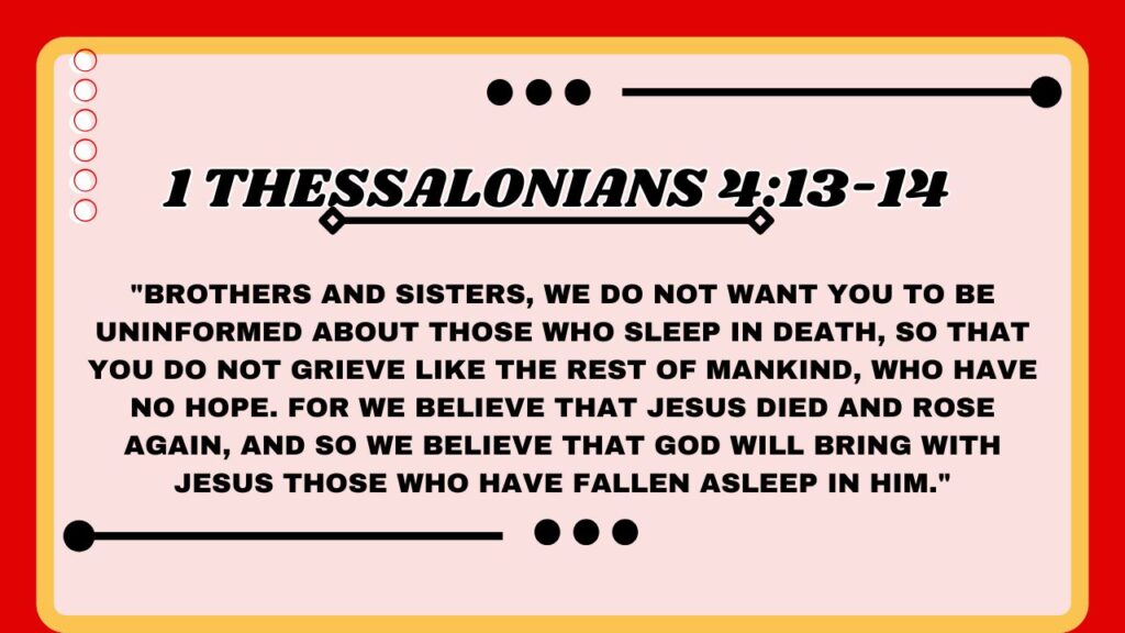 1 Thessalonians 4:13-14