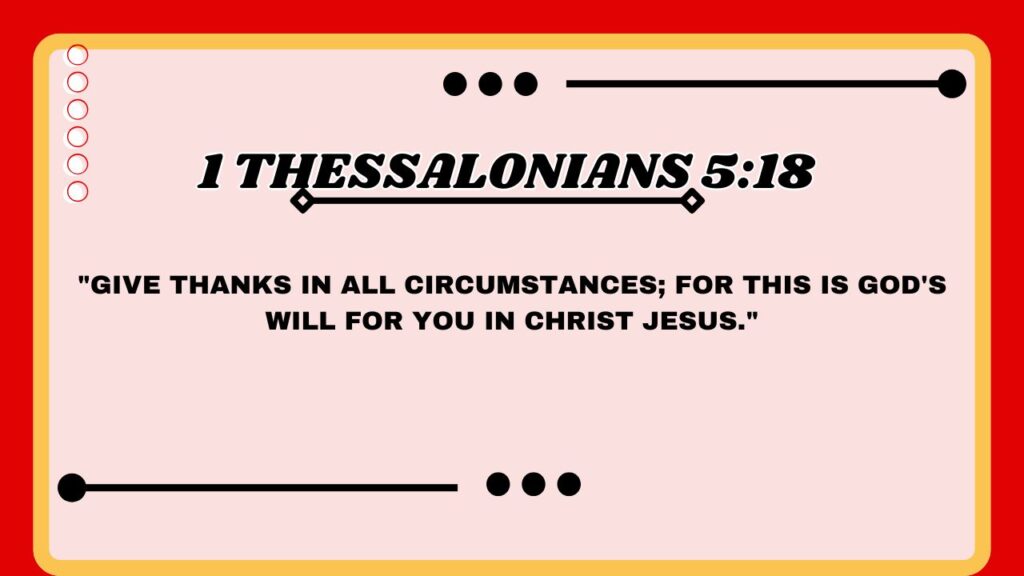 1 Thessalonians 5:18