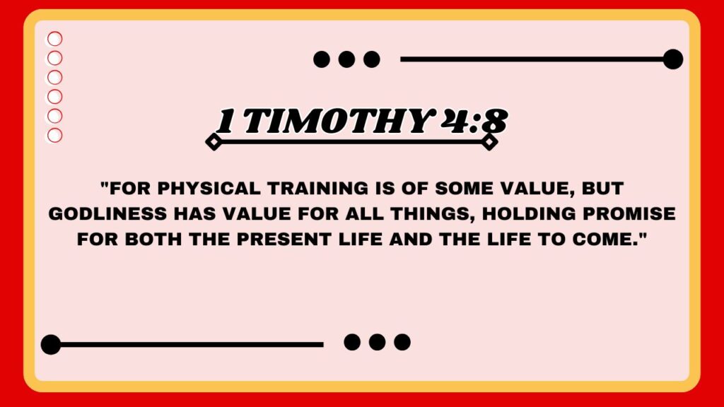 1 Timothy 4:8
