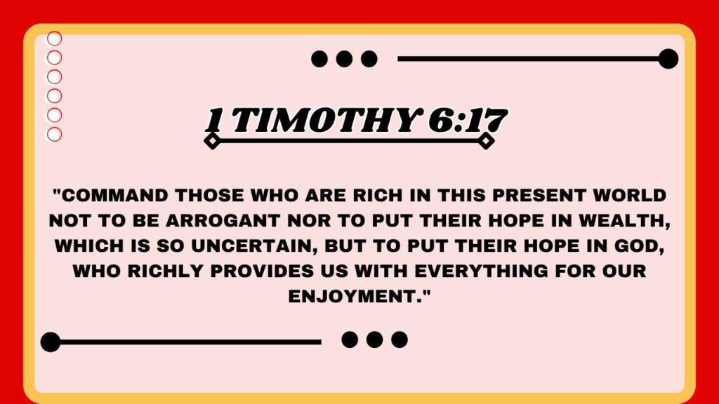 1 Timothy 6:17