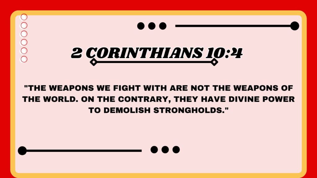 2 Corinthians 10:4