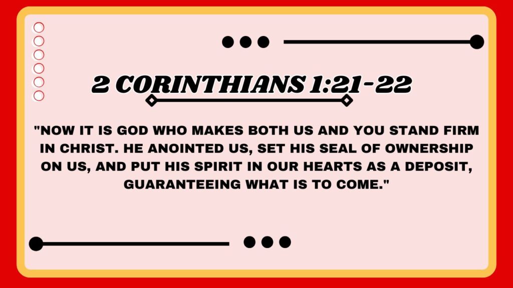 2 Corinthians 1:21-22