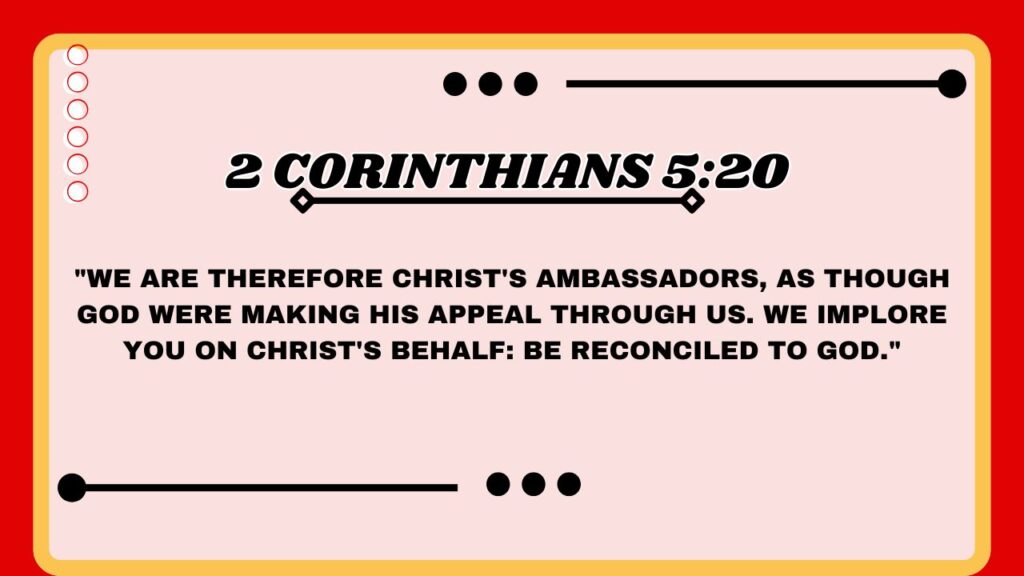 2 Corinthians 5:20