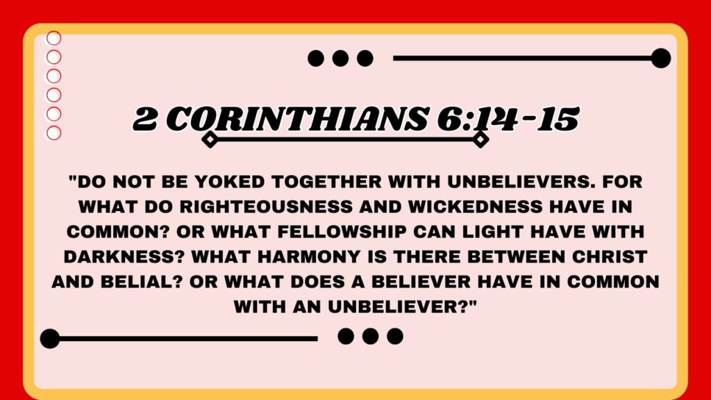 2 Corinthians 6:14-15