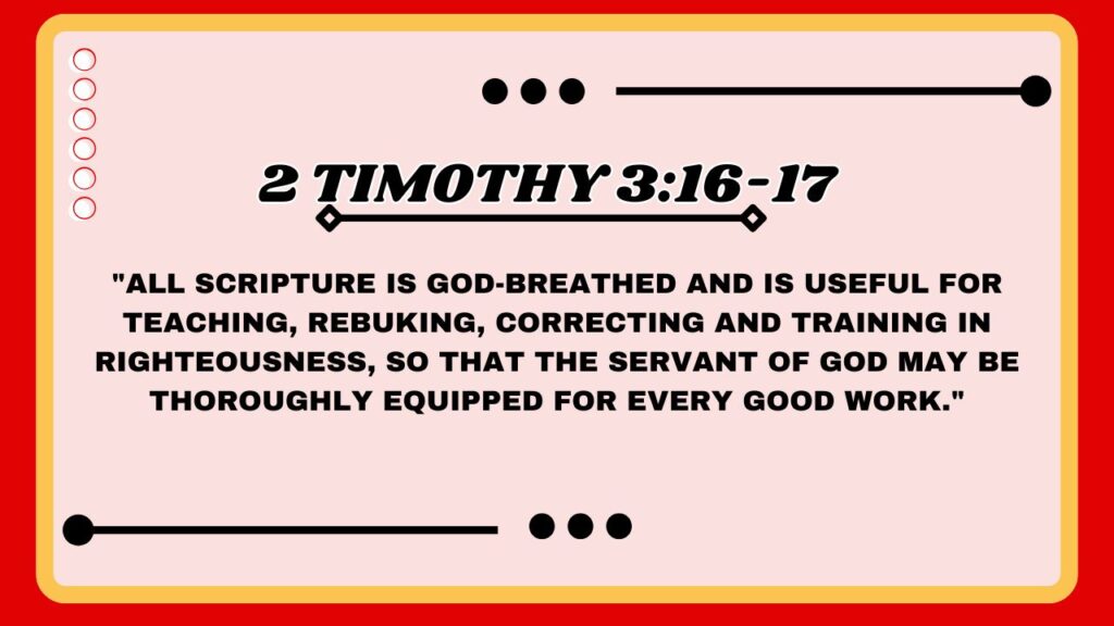 2 Timothy 3:16-17