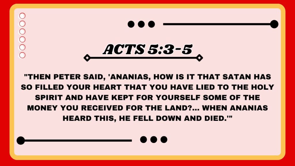 Acts 5:3-5