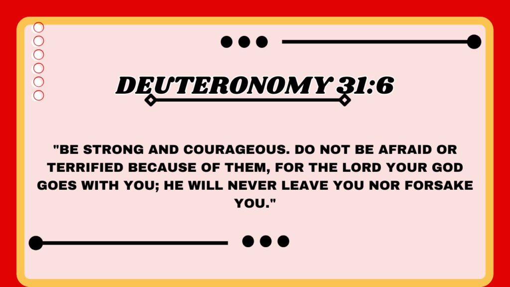 Deuteronomy 31:6