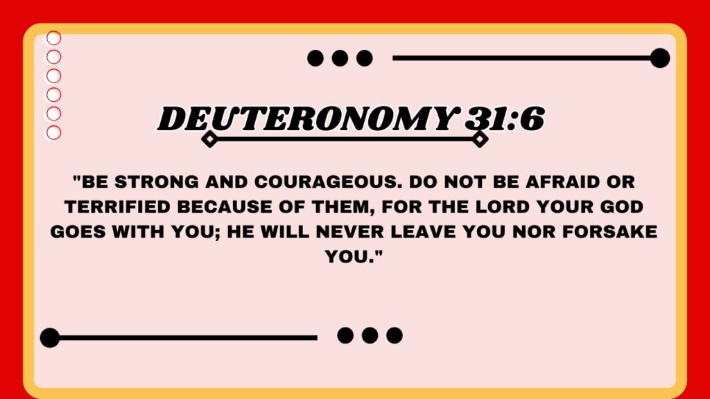 Deuteronomy 31:6
