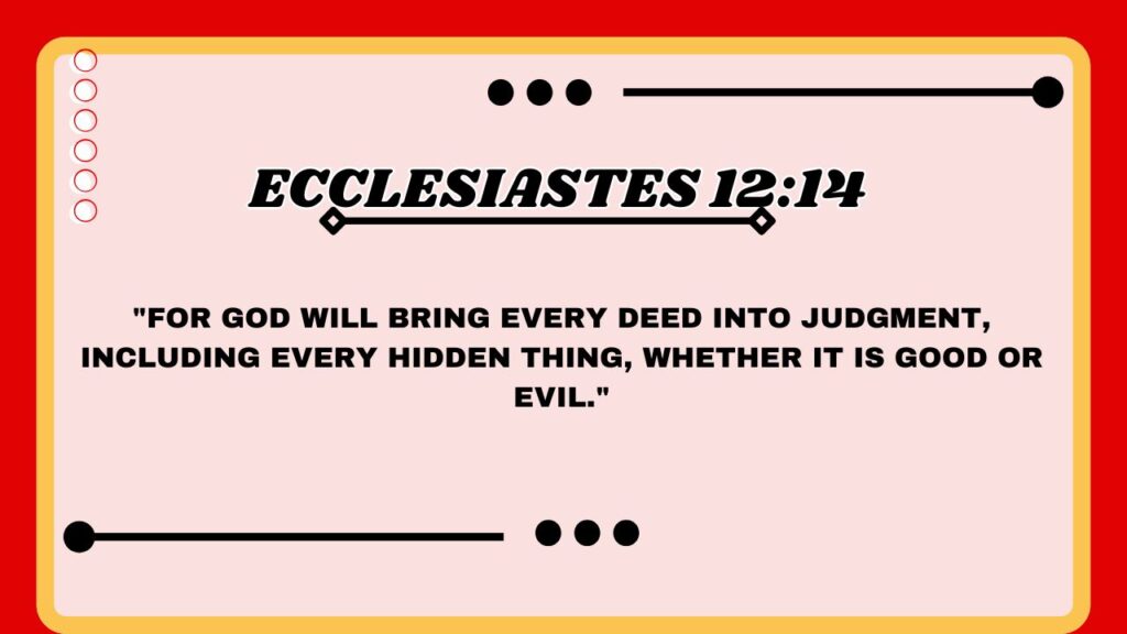 Ecclesiastes 12:14