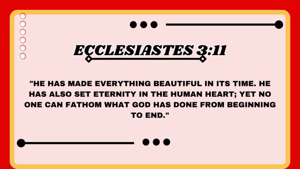 Ecclesiastes 3:11