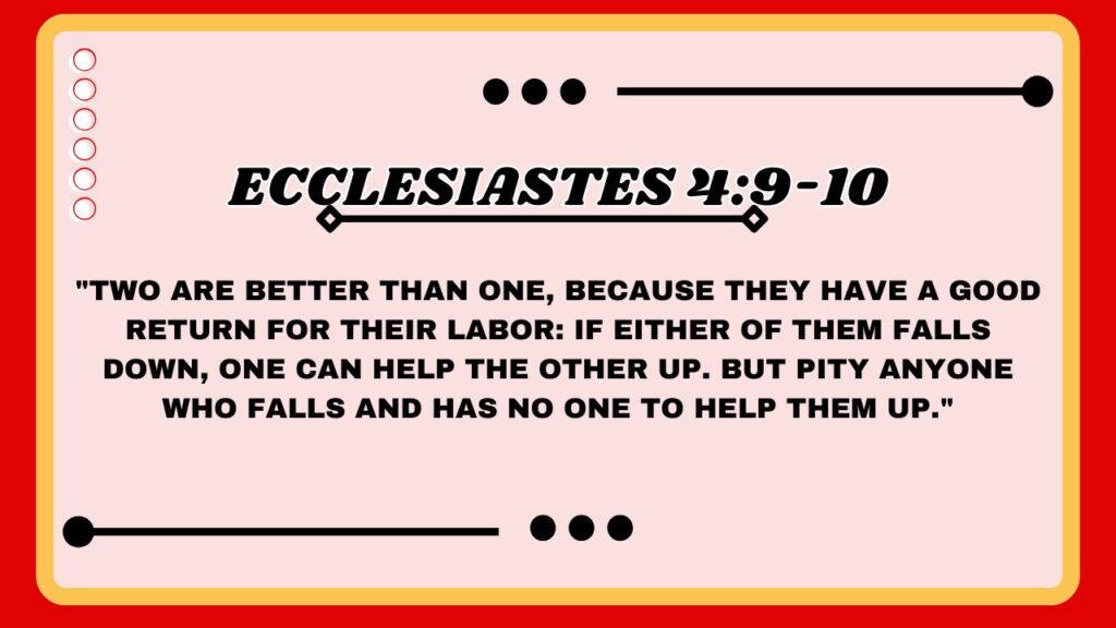 Ecclesiastes 4:9-10