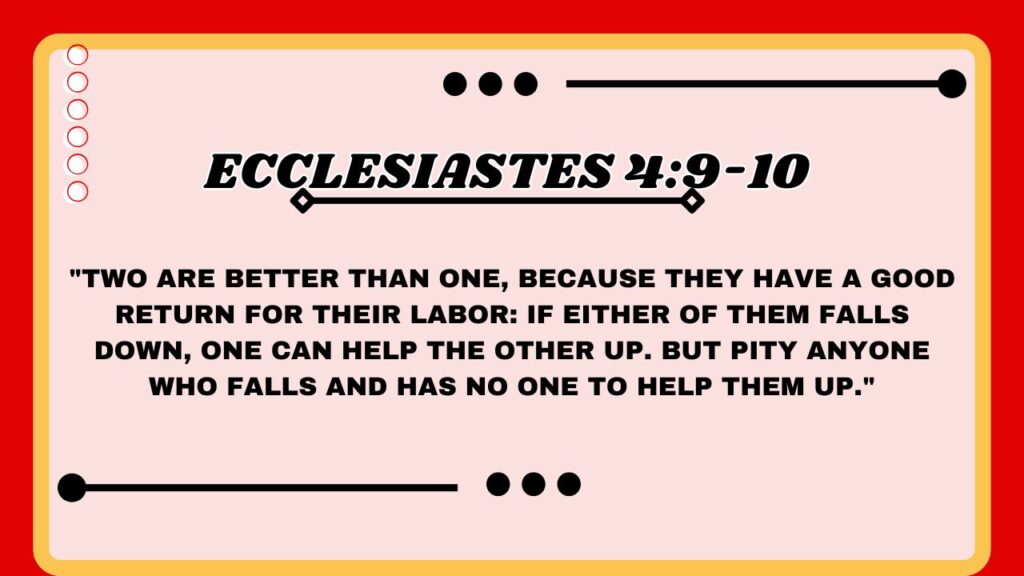 Ecclesiastes 4:9-10