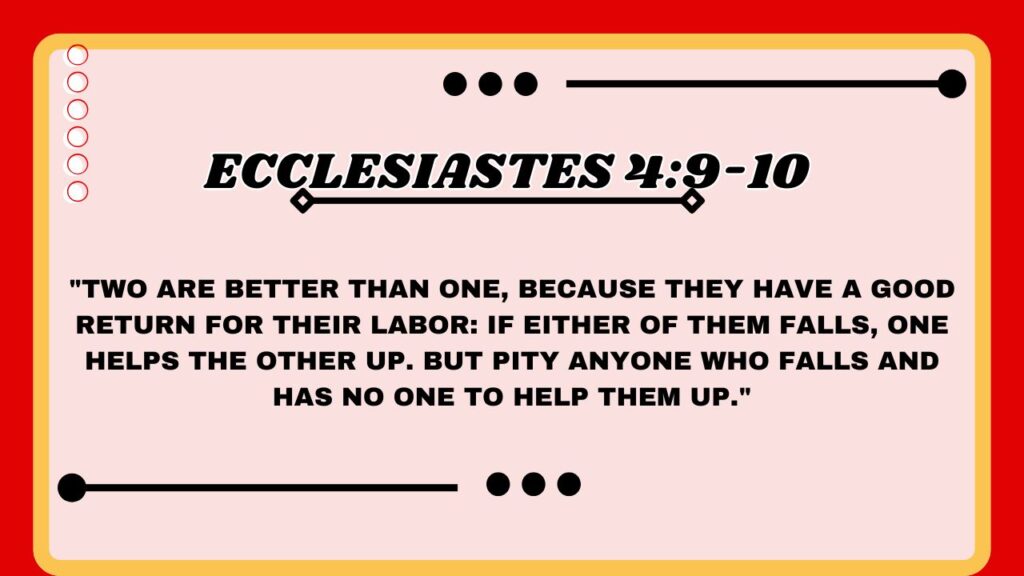 Ecclesiastes 4:9-10