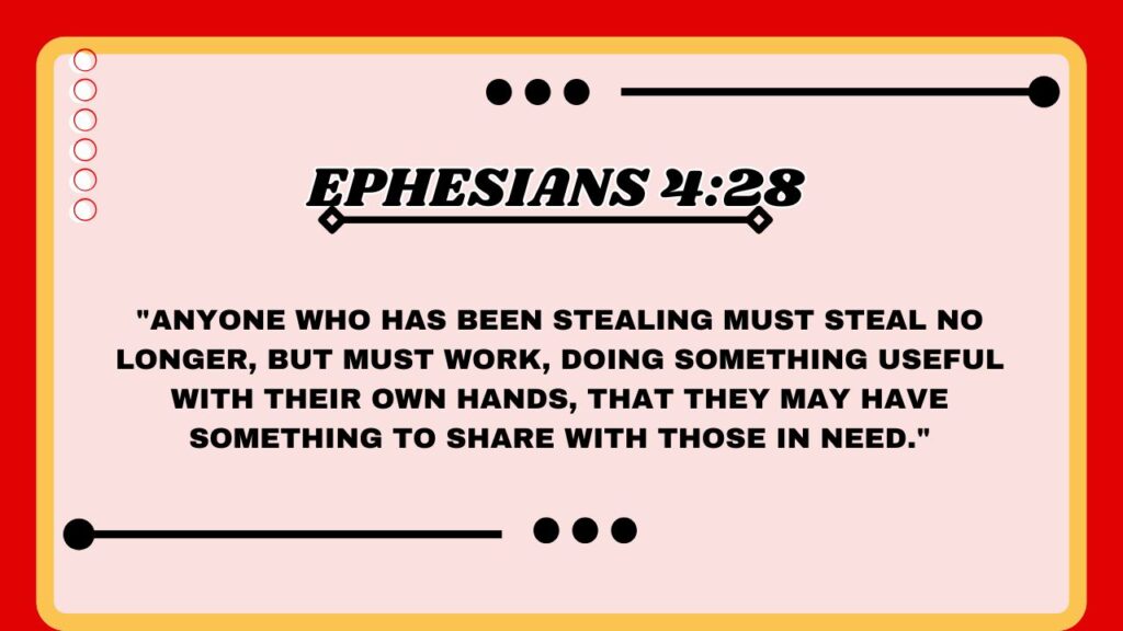 Ephesians 4:28