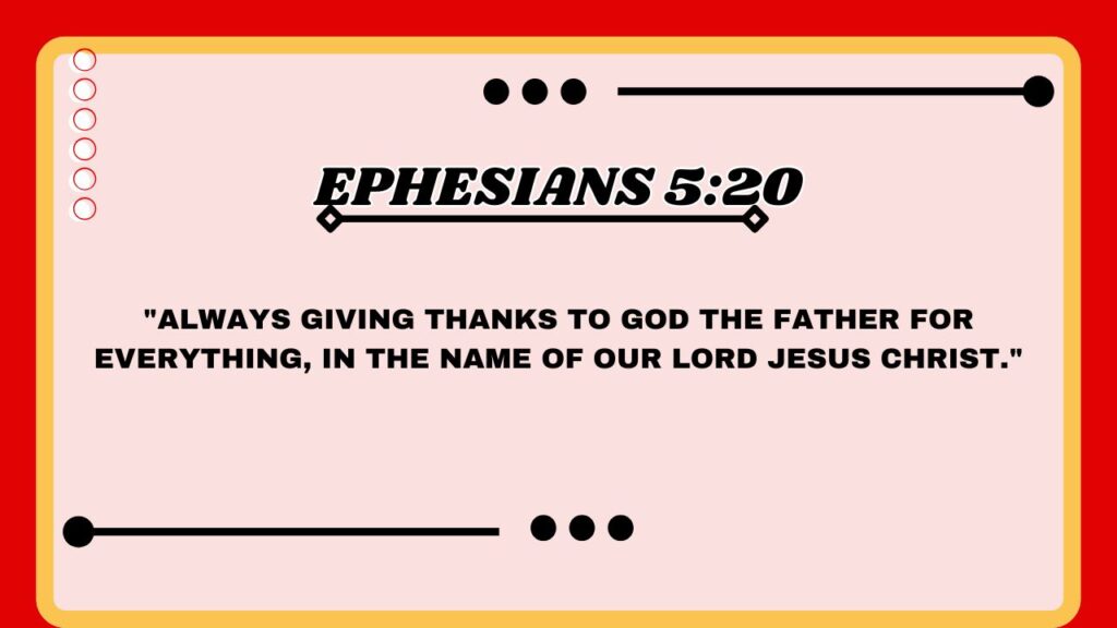 Ephesians 5:20