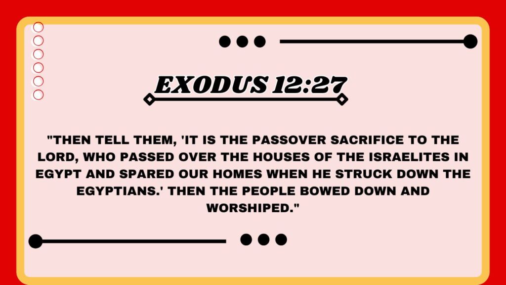  Exodus 12:27 